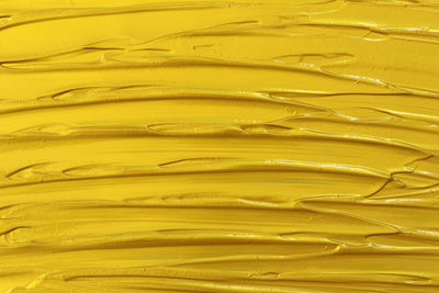 Full frame shot of yellow paint