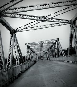 Suspension bridge against sky