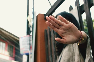 Close-up of hands