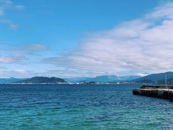 Scenic view of sea against sky