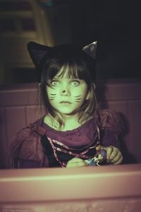 Portrait of cute girl