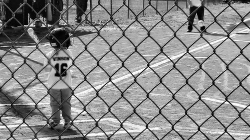 Close-up of chainlink fence