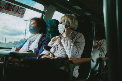 People sitting in bus