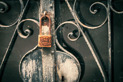 Close-up of rusty metal