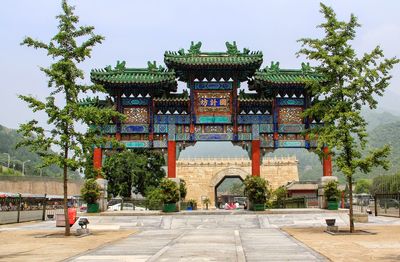 Low angle view of temple