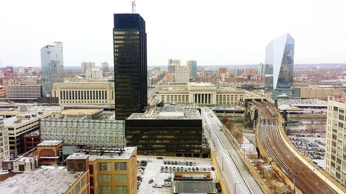 Skyscrapers in city