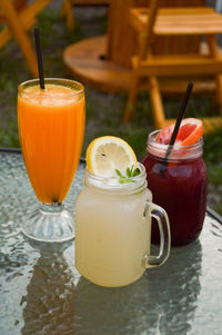 Close-up of drink on table