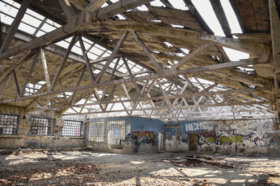 Interior of abandoned building