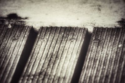 Close-up of wooden plank