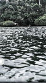 Scenic view of rippled water