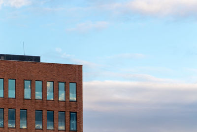 Low angle view of building against sky