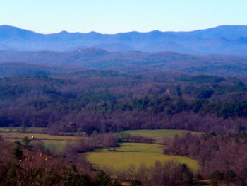 Scenic view of mountains