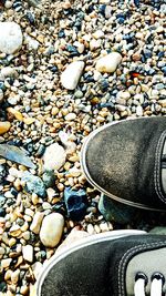 Close-up of stones on rocks