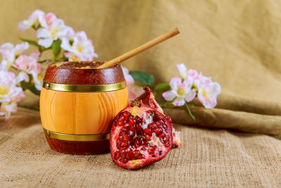 Close-up of pomegranate