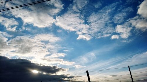 Low angle view of sky