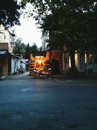 Building with trees in background