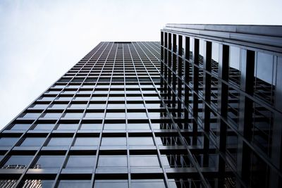 Low angle view of modern building against sky