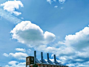 Low angle view of building against sky