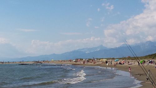 Scenic view of sea against sky