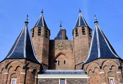 Haarlem attraction, amsterdamse poort city gates, netherlands.