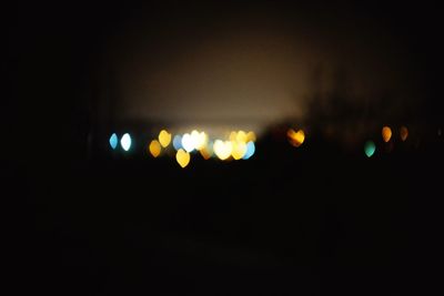 Defocused lights at night