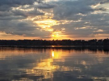 Scenic view of sunset sky