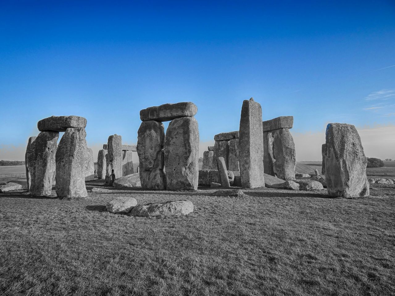 blue, clear sky, rock formation, tranquility, tranquil scene, rock - object, copy space, scenics, nature, landscape, beauty in nature, travel destinations, sky, old ruin, famous place, rock, travel, cliff, tourism, eroded