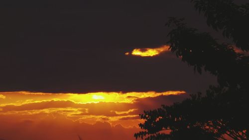 Scenic view of sunset sky