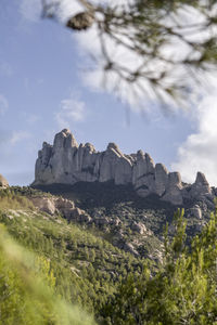 Montserrat mountain range in catalonia near barcelona