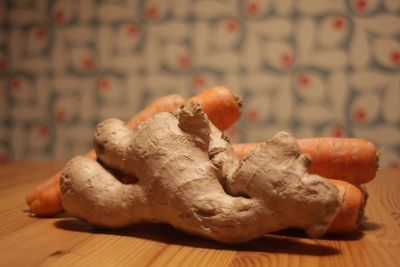 Close-up of vegetables on table