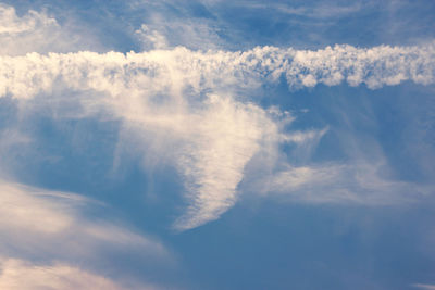 Low angle view of clouds in sky