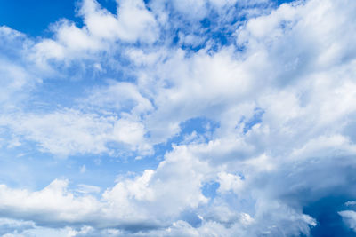 Low angle view of clouds in sky