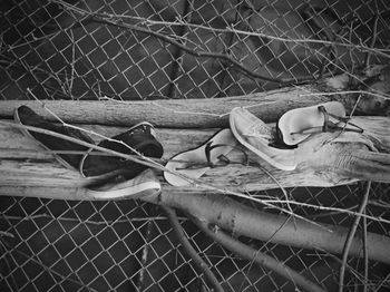 View of chainlink fence