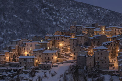 Scanno at winter. abruzzo. italy