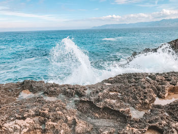 Scenic view of sea against sky