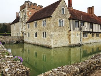 Old building by river