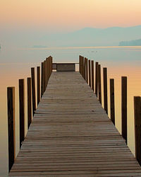 View of pier on beach