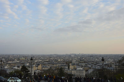 High angle view of city