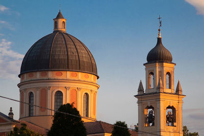 View of the dome church of boretto, italy