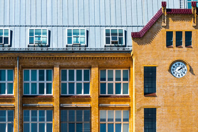 Low angle view of buildings in a town