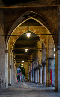 Corridor of historic building