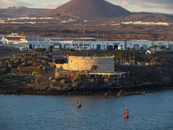 The city of arrecife in spain