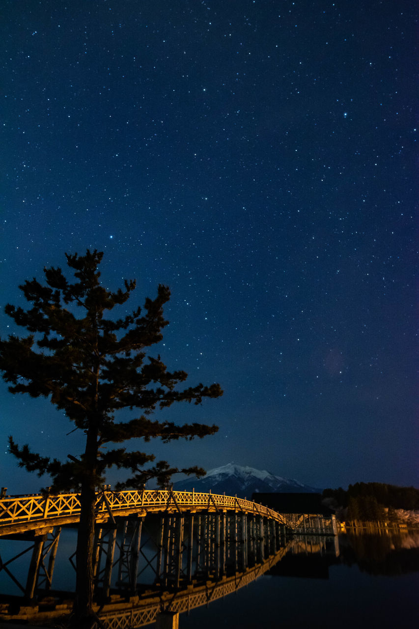 SCENIC VIEW OF BRIDGE AGAINST SKY AT NIGHT