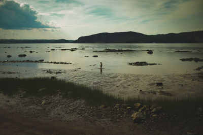 Scenic view of sea against sky