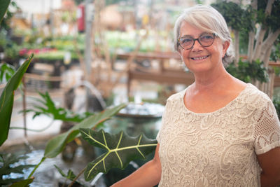 Portrait of smiling senior woman