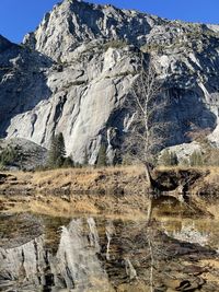 Rock formations in water