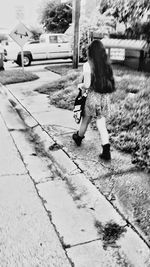 Girl standing in park