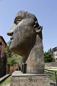 Low angle view of statue