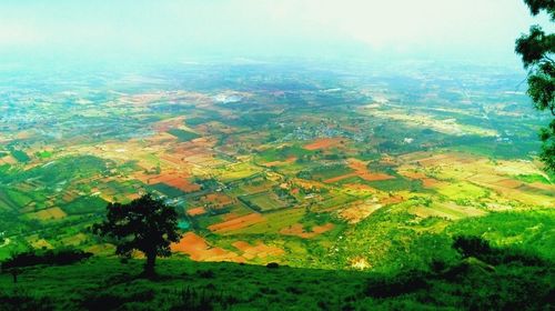 Aerial view of landscape