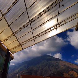 Low angle view of built structure against sky